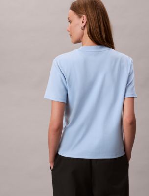 Женские футболки Calvin Klein Emblem Logo Graphic Classic T-Shirt — фото 4