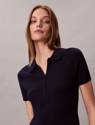Женские платья Calvin Klein Tech Knit Polo Dress — фото 4