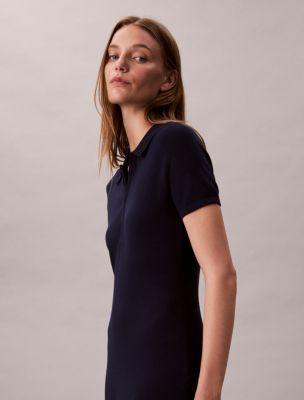 Женские платья Calvin Klein Tech Knit Polo Dress — фото 6