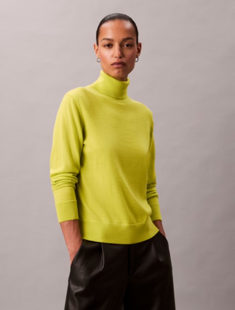 Женские свитеры Calvin Klein Merino Wool Classic Turtleneck Sweater