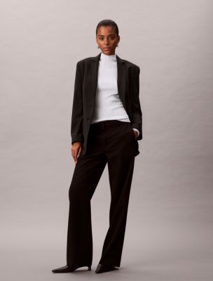 Женские свитеры Calvin Klein Viscose Blend Rib Mock Neck Sweater — фото 5