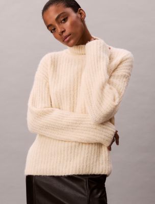 Женские свитеры Calvin Klein Rib Relaxed Turtleneck Sweater — фото 5