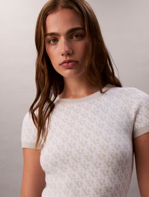 Trois Logo Knit Mini Dress ハンガー付 Trois Logo Knit Mini Dress