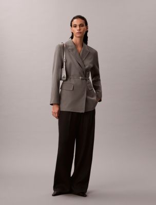 Женские пиджаки Calvin Klein Stretch Belted Blazer — фото 2