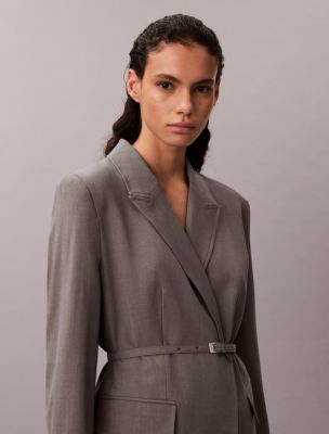 Женские пиджаки Calvin Klein Stretch Belted Blazer — фото 3