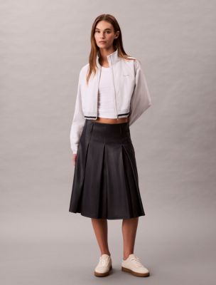 Женские куртки Calvin Klein Woven Cropped Relaxed Track Jacket — фото 2