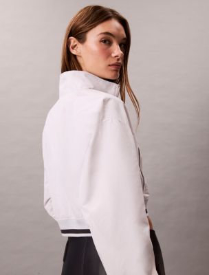 Woven Cropped Relaxed Track Jacket | Calvin Klein® USA