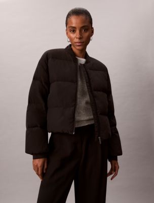 Short Puffer Jacket with Scarf | Calvin Klein