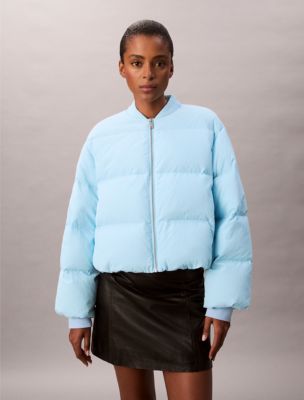 Short Puffer Jacket with Scarf | Calvin Klein