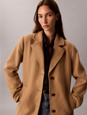 Wool Blend Tailored Coat - thumbnail 4