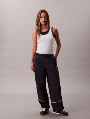 Crinkle Nylon Relaxed Joggers, Inkwell