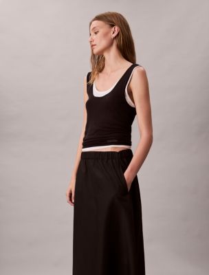 Женские юбки Calvin Klein Nylon Midi Pull-On Skirt — фото 4