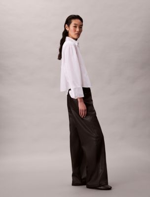 Женские брюки Calvin Klein Faux Leather 5-Pocket Pants — фото 3