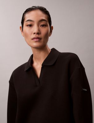 Женские платья Calvin Klein Smooth Mini Polo Sweatshirt Dress — фото 3
