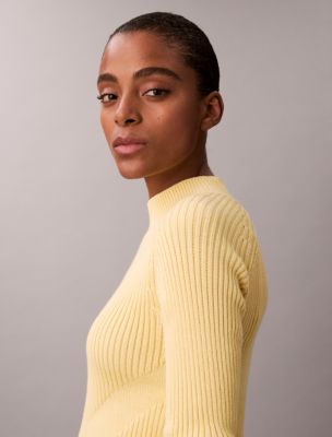 Женские свитеры Calvin Klein Cotton Rib Slim Sweater — фото 4