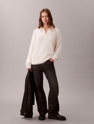 Женские свитеры Calvin Klein Soft Polo Relaxed Sweater — фото 3