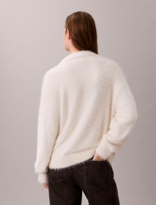 Женские свитеры Calvin Klein Soft Polo Relaxed Sweater — фото 4