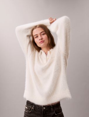 Женские свитеры Calvin Klein Soft Polo Relaxed Sweater — фото 6