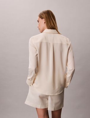 Женские рубашки Calvin Klein Utility Classic Button-Down Shirt — фото 4
