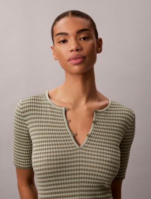 Женские платья Calvin Klein Cotton Rayon Stripe Midi Dress — фото 3