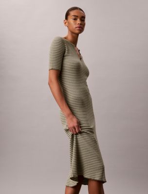 Женские платья Calvin Klein Cotton Rayon Stripe Midi Dress — фото 5