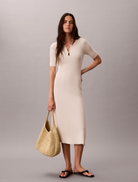 Женские платья Calvin Klein Cotton Rayon Stripe Midi Dress