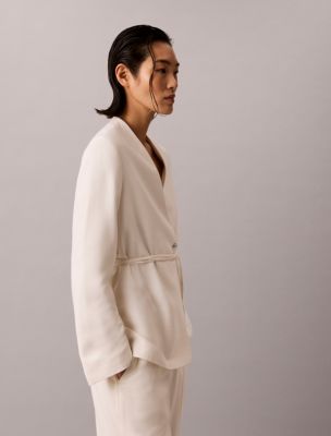 Женские пиджаки Calvin Klein Textured Wrap Blazer — фото 4