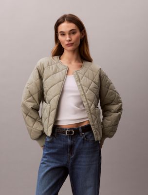 Nylon Quilted Jacket, Shadow