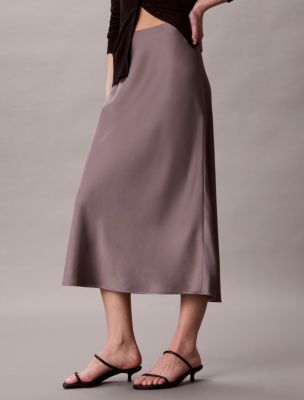 Женские юбки Calvin Klein Satin Midi Skirt — фото 3