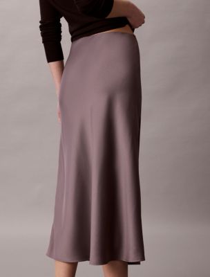 Женские юбки Calvin Klein Satin Midi Skirt — фото 4