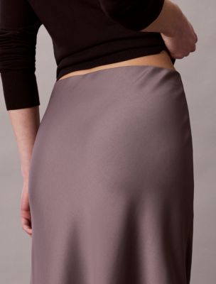 Женские юбки Calvin Klein Satin Midi Skirt — фото 5