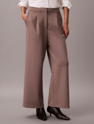 Ponte Wide Leg Pants - thumbnail 4