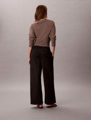 Женские брюки Calvin Klein Ponte Wide Leg Pants — фото 5