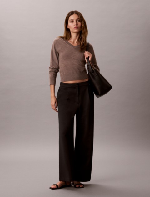 Женские брюки Calvin Klein Ponte Wide Leg Pants