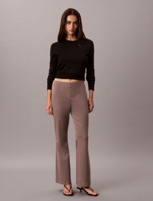 Ponte Flared Pants, Iron