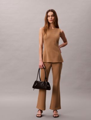 Ponte Flared Pants, Tigers Eye