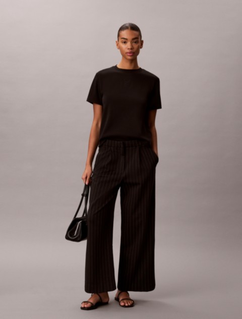 Женские брюки Calvin Klein Ponte Stripe Wide Leg Pants