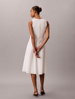 Женские платья Calvin Klein Broderie Midi Dress — фото 5