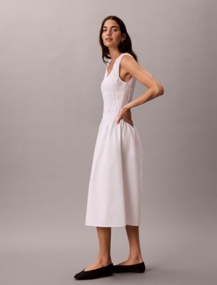 Женские платья Calvin Klein Cotton Poplin Midi Dress — фото 2