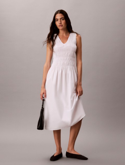 Женские платья Calvin Klein Cotton Poplin Midi Dress