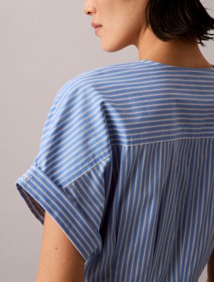 Женские платья Calvin Klein Cotton Poplin Stripe Midi Dress — фото 4