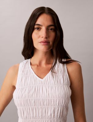 Женские топы Calvin Klein Cotton Poplin Sleeveless Top — фото 2