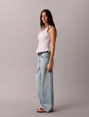 Женские топы Calvin Klein Cotton Poplin Sleeveless Top — фото 5