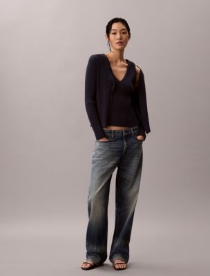 Женские топы Calvin Klein Cotton Rib Cardigan and Tank Set — фото 2