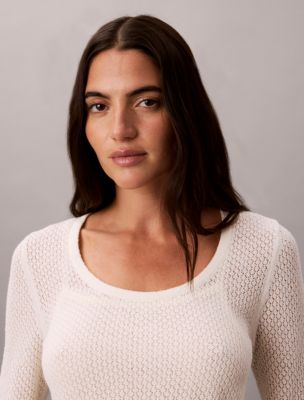 Женские топы Calvin Klein Boucle Pointelle Top — фото 3