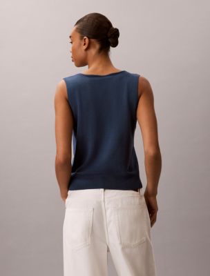 Женские топы Calvin Klein Linen Blend Tank Top — фото 4