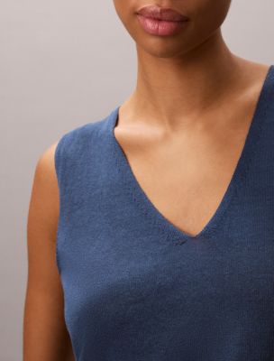 Женские топы Calvin Klein Linen Blend Tank Top — фото 5