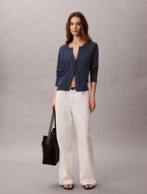 Женские кардиганы Calvin Klein Linen Blend Cardigan — фото 4