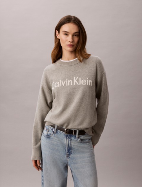 Женские свитеры Calvin Klein Logo Graphic Relaxed Sweater