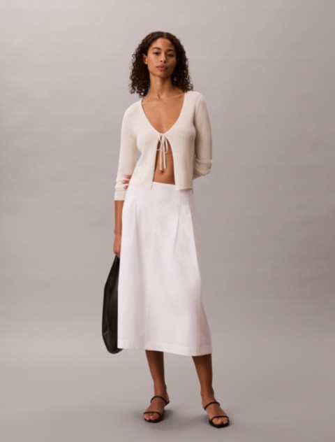 Женские юбки Calvin Klein Cotton Poplin Midi Skirt